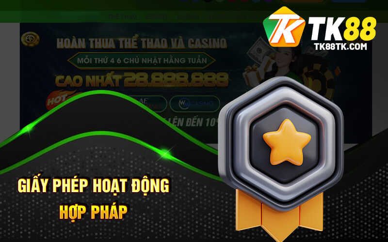 TK88 ✔️ Link Trang Chủ Số 2 Nhà Cái TK88 Casino 15 Tk88 được chứng nhận hoạt động hợp pháp